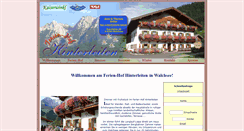 Desktop Screenshot of hinterleiten-walchsee.at